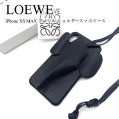 ロエベ エレファント iPhone XS MAX スマホケース 黒 ショルダー