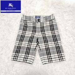 【美品】バーバリーブルーレーベル デニムパンツ ショート ノバチェック ホース バーバリーブルーレーベル デニムショートパンツ ノバチェック