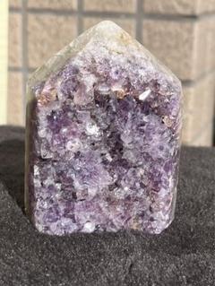 【高品質！ MN26 ウルグアイ産】花盛り！アメジストタワー⭐️全身透明