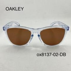 オークリーox8137-02ダークブラウンサングラスFrogskins - メルカリ