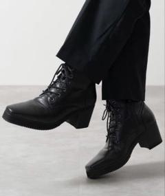 【CLEL】ハイソール デザイン ヒールブーツ, 試着のみ美品 CLEL ブーツ 「CLEL」High Sole Design Heel Boots/ハイソール