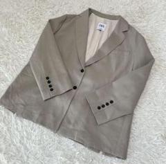 美品 唯一無二 ZARA ベロア タキシード ジャケット サイズ L 水色 m68378621312_1.jpg?1736317454