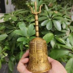 銅器 八仙三清揺鈴 太極八卦道家三叉手揺鈴 開運 風水 辟邪 招財 置物 銅器 八仙三清揺鈴 太極八卦道家三叉手揺鈴 開運 風水 辟邪 招財