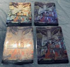 MTG のばらの反乱軍 対抗呪文 foil 4枚セット　継承史 天野喜孝　②
