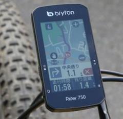 ちょいジャンク品bryton Rider 750 サイクルコンピューター本体