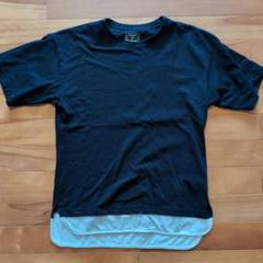GLOBAL WORK 黒 Tシャツ レイヤード風