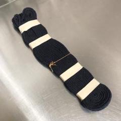 昭和ヴィンテージ永原製面紐千鳥印濃紺九尺剣道防具剣道具用組紐松竹千鳥面間々田道明