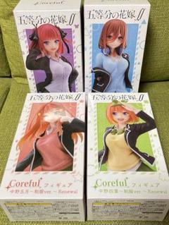 五等分の花嫁　CorefulフィギュアRenewal 制服5体コンプセット 中古】(本体A/箱B)五等分の花嫁∬ Coreful フィギュア 中野五月