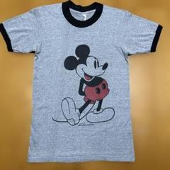 美品　USA 70s ヴィンテージ　ディズニー　リンガーT ミッキー　木村拓哉