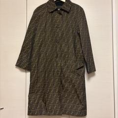 【美品】FENDI ズッカ柄 トレンチコート 総柄 黒 茶 size7 2025年最新】Fendi レディース トレンチコート・スプリング