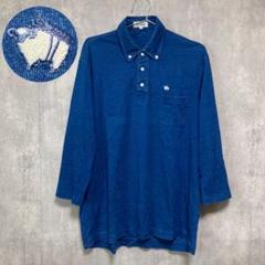 日本製 MUSSELBURGH マッセルバラ シャツ ネルシャツ 青 ブルー