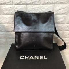 シャネル CHANEL サコッシュ ショルダーバッグ 黒 ユニセックス レザーのサムネイル