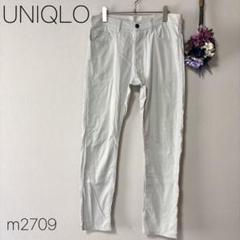 ユニクロ レギンスジーンズ ストレート スリム ホワイト コットン UNIQLO