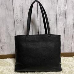 美品　Hush Tug トートバッグ レザー シボ革 ブラック A4収納 肩掛け Hush Tug トートバッグ レザー シボ革 ブラック A4収納可能 肩掛け
