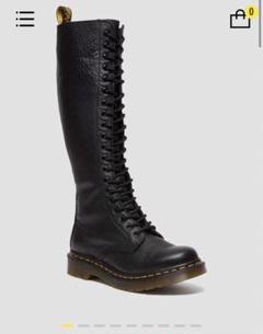 廃版品 未使用 ドクターマーチン 20ホール ロングブーツ UK5 ホワイト Dr.Martens uk5 20ホール ロングブーツ 白