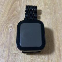 Apple Watch本体 ブラック スクエア型 金属バンド
