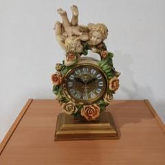 CITIZEN 天使とバラの置時計
