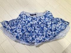 ラルフローレン 子供服 スカート 100 キッズ 花柄 女の子 ブルー ボーダー