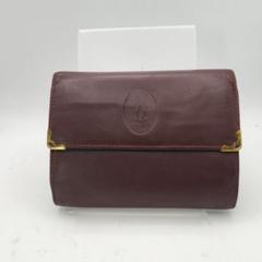 ✨新品未使用✨　Cartier ミニ財布　マストライン　がま口　マルチェロ ✨未使用に近い✨ Cartier ミニ財布 マストライン がま口 マルチェロ