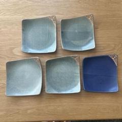 【未使用品】金継ぎ　銀継　ハンドメイド　作家　プレート　大皿　中皿