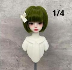BJD 1/4 人形 ドール ウィッグ カツラ 耐熱 ロングカール