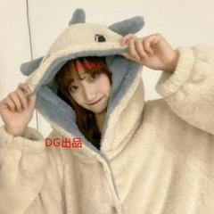 漫画のカーディガンのパジャマの冬の新型のお嬢様の服のホームドレスの寝るスカーM