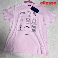 ellesse - 最終価格^_^エレッセワンピースL新品タグ付き(^^) ellesse SSバーコード ティー Dブルー 21SS-I（エレッセ SSバー