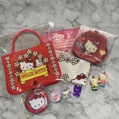 ハローキティ ティッシュケース がま口 小銭入れ 缶バッジ