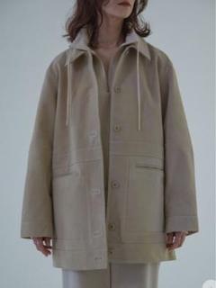 【新品・タグ付き】nokcha レザー ジャケット nokcha original】eco leather over jacket/deep k