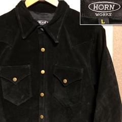 【雰囲気抜群❗️】希少 HORN WORKS スエードジャケット