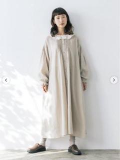 (新品) 【kazumi×Samansa Mos2】フリルカラーワンピース セール】 【kazumi×Samansa Mos2】フリルカラーワンピース