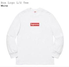 Supreme Box Logo L/S Tee ホワイト M 20aw