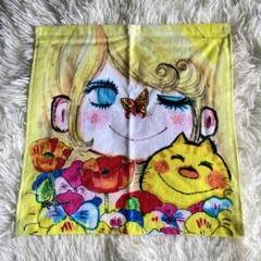 当時物！ 水森亜土 ハンカチ（未使用品）版権シーツ付き 2枚セット 当時物！ 水森亜土 ハンカチ（未使用品）版権シーツ付き 2枚