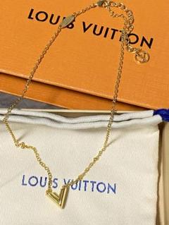 ルイヴィトン louis vuitton ネックレス ゴールド シルバー lv ロゴ ...