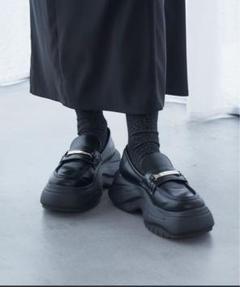 【美品】チャンキーモカシューズ　HARE レザーシューズ　M　完売品 利益還元祭】開催中！今年最後の大セール HARE - 【美品】チャン