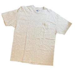 90s ヘインズ　ポケットtシャツ　霜降りグレー　デットストック　XL