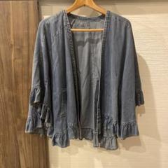 ayaneテンセルデニムフリルポンチョ 予約販売【 ayane 】テンセルデニムフリルポンチョ (825504) 4月