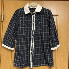 レース付きチェック柄シャツ Mのサムネイル