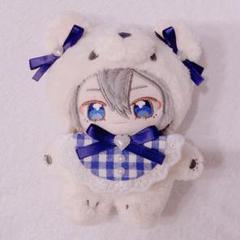 ぬい服　スタイ　リボン　セット　いつぬい　青　紺　ネイビー