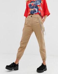 Bershka 美品❤️チェーン付きカーゴパンツ
