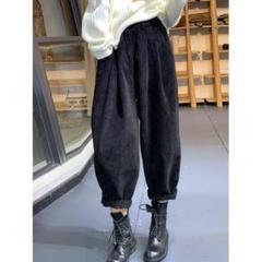 3カラー展開 コーデュロィ カジュアル シンプル テーパードパンツ 着心地いい