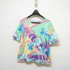 LEONARD SPORT (40) 花柄 総柄カットソー 日本製 トップス
