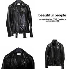 beautiful people ダブルライダースジャケット シープスキンレザー 楽天市場】シープスキン ライダース（ブランドビューティフル