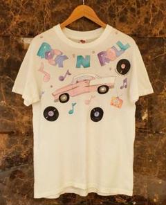 【80's】Hanes　当時物　ハンドペイントTシャツ　ElvisPresleyのサムネイル