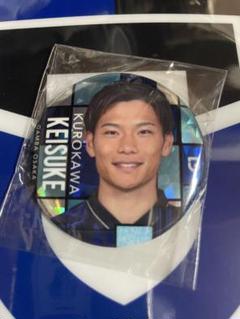 ガンバ大阪 黒川圭介 ステンドグラス風缶バッジ