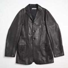 80s~90s EMPORIO ARMANI 赤タグ レザーコート 90s ARMANI JEANS Leather Jacket | VOSTOK
