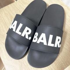 新品 定価1.6万円 BALR. サンダル 42 ブラック メタルロゴ