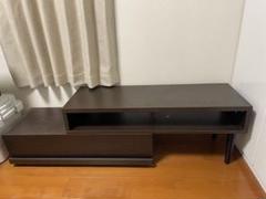 ニトリ ダークブラウン 伸縮テレビ台 テレビボード 収納 100cm インテリア