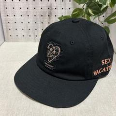 BURN X RAISED Mitchell & Ness キャップ ブラック