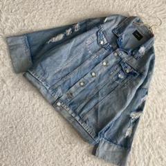 oneway デニムジャケット ライトブルー M ダメージ加工 オシャレ